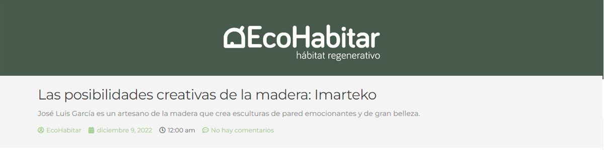Artículo de Imarteko en EcoHabitar