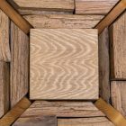 detalle de la veta de madera de un cuadro decorativo