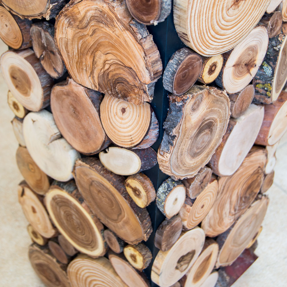 Pedestal decorativo de madera. El faro - Imarteko
