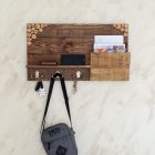 colgador de llaves de madera