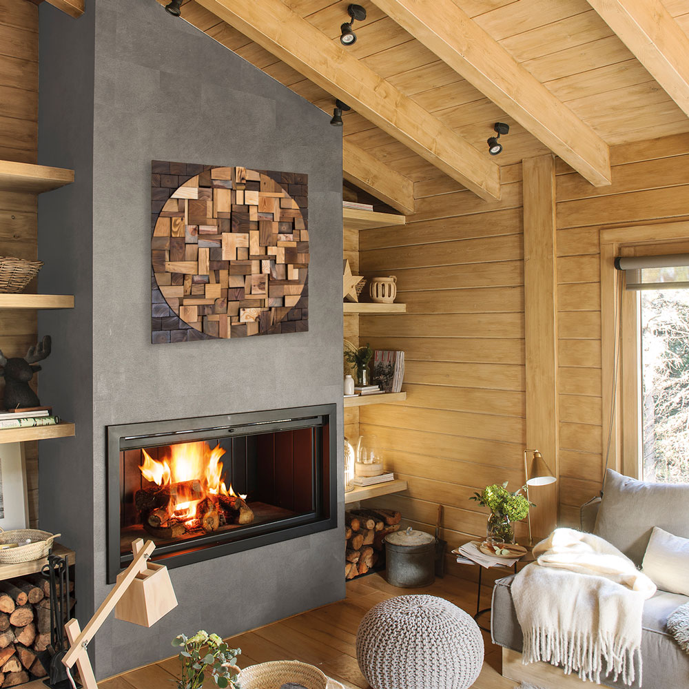 cuadro cuadrado para salón