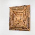 cuadro hecho a mano de madera natural