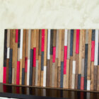 arte mural en madera
