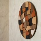 cuadro de madera redondo