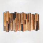 wooden slat wall art