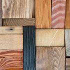 cuadro moderno de madera con detalle de las piezas