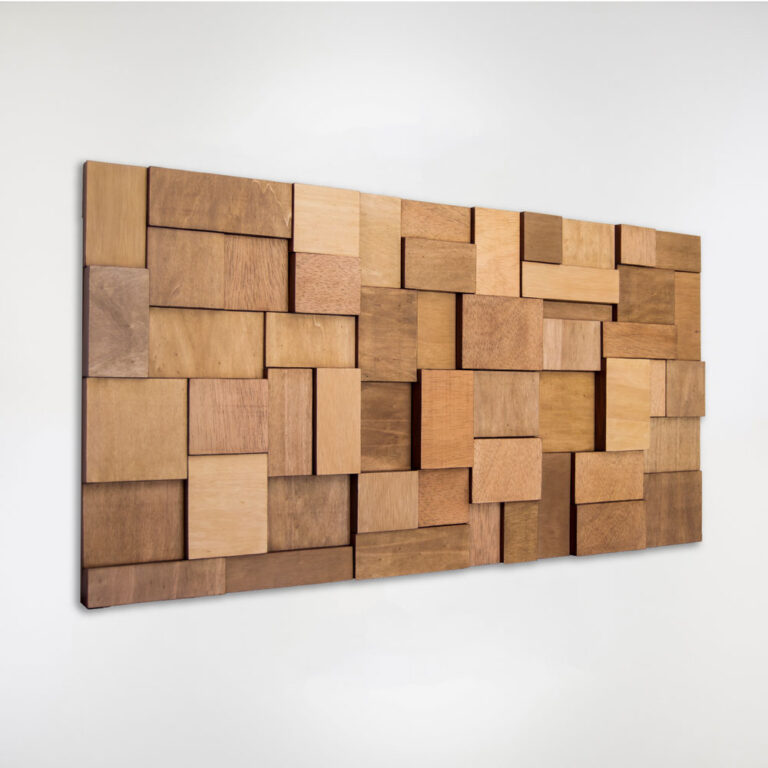 cuadro 3D de madera. Abstract wood wall art